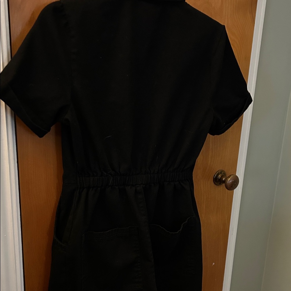 Lucy & Yak Black Short-Sleeve Zip Jumpsuit - Picture 3 of 6